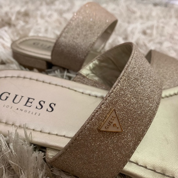 rose gold guess sandals